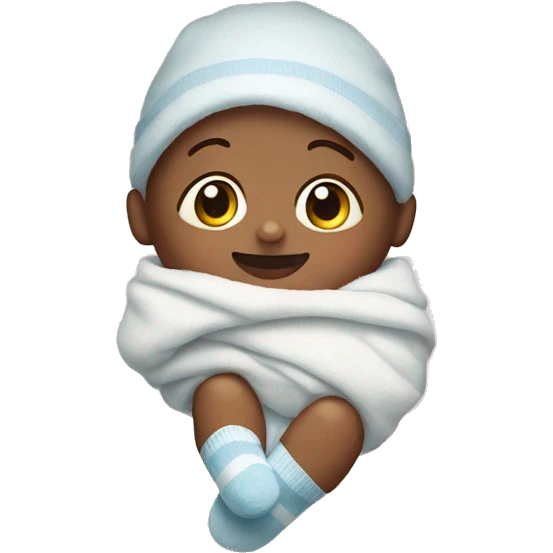 Newborn in socks emoji