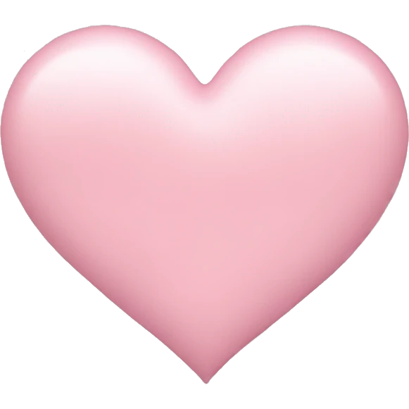 Pastel pink heart  emoji