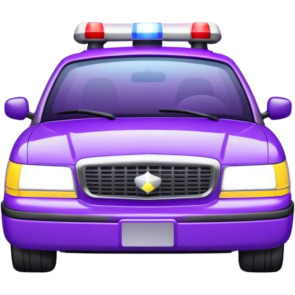 purple police car light emoji