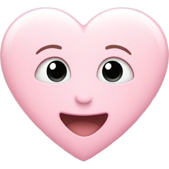 Light pink heart emoji