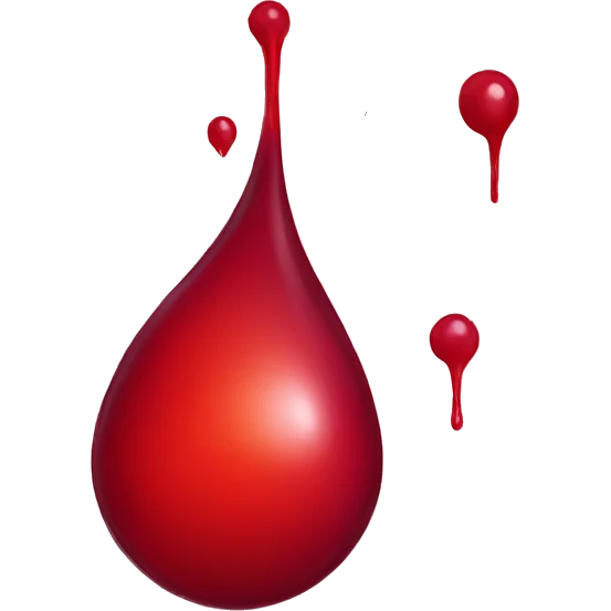 Blood drop emoji