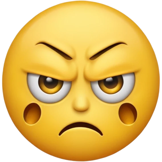 A mix or an angry emoji and eye roll emoji  emoji