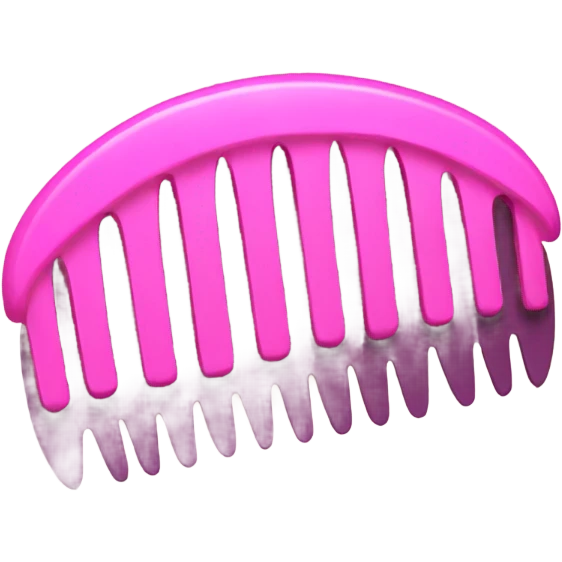Pink comb emoji