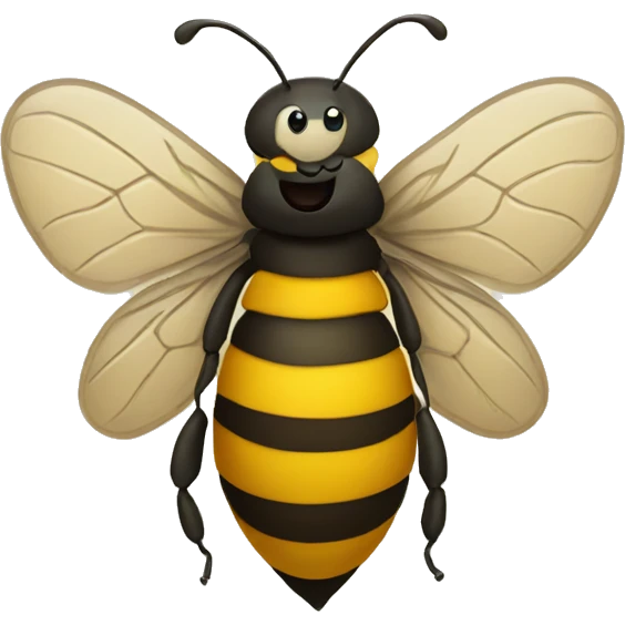 Bee with heart emoji