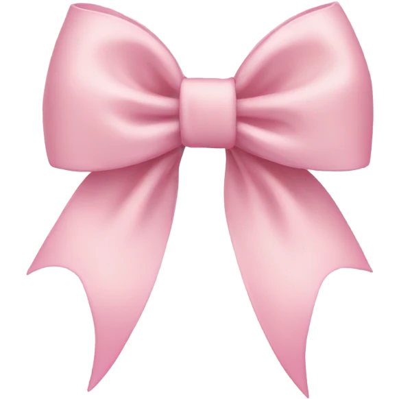 light pink bow emoji