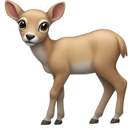 Stone fawn emoji