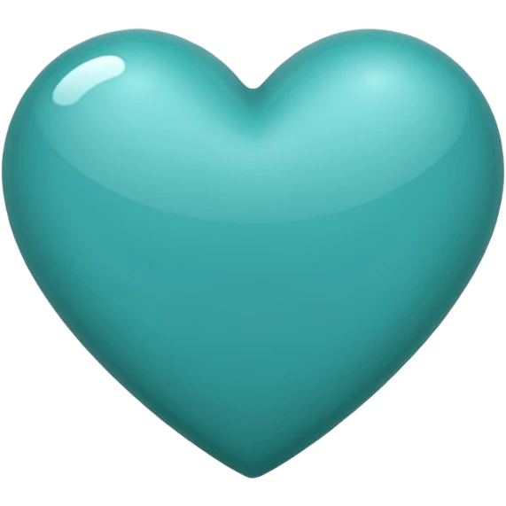 Teal heart emoji