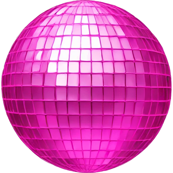 pink disco ball  emoji