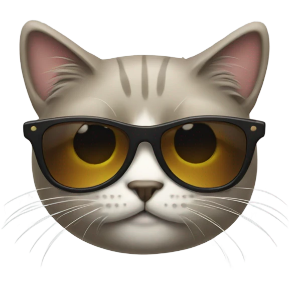 Cat with sunglasses emoji