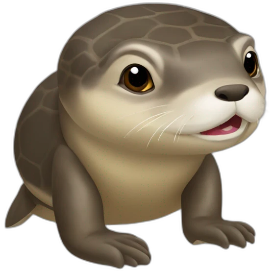 Loutre-sur-une-tortue emoji