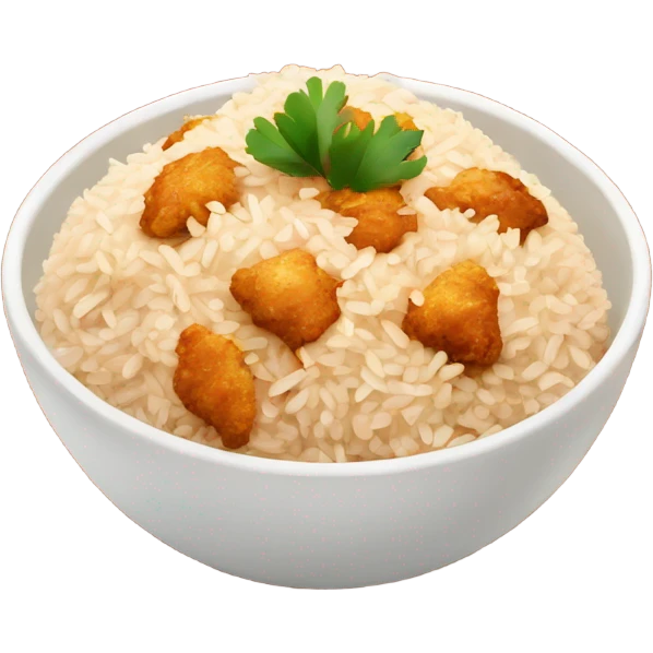 rice with spicy chicken emoji
