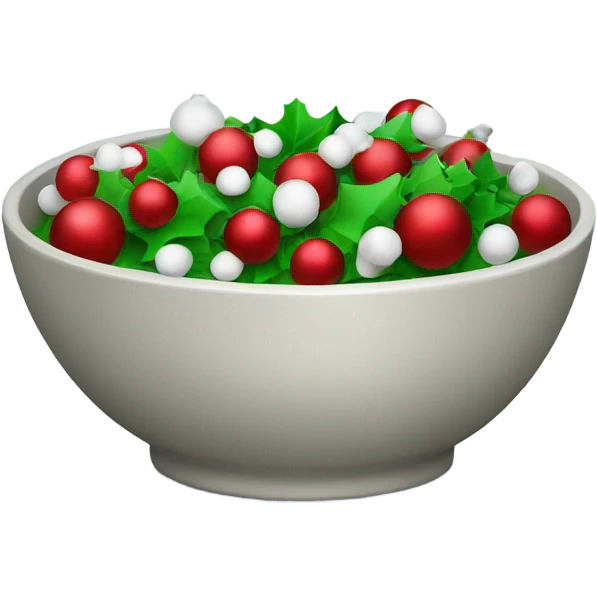 christmas bowl emoji