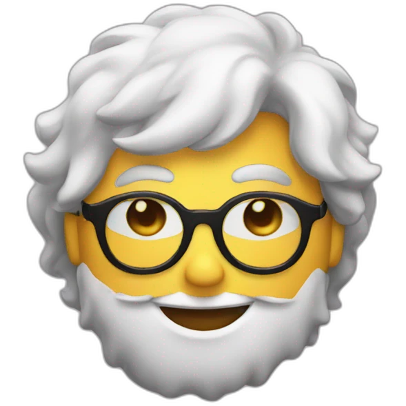 wink emoji with glasses emoji