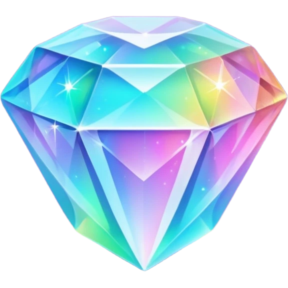 Holographic gem emoji