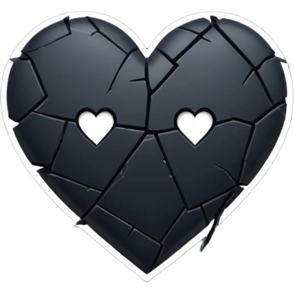 Black heart broken emoji emoji