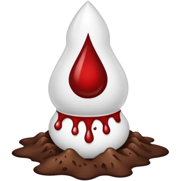 tampon + blood droplet + poopoo emoji