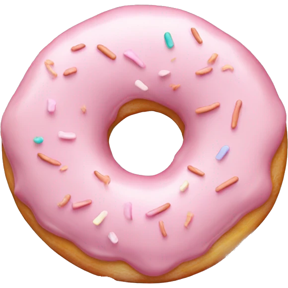 pastel pale pink donut emoji
