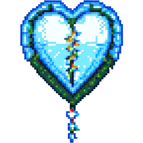 health symbol, pixel art style emoji