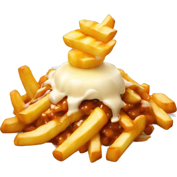 poutine qui mange une poutine emoji