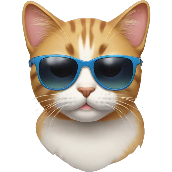 Cat with sunglasses emoji