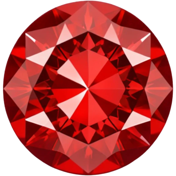 Red diamond with "RED" written on its front emoji