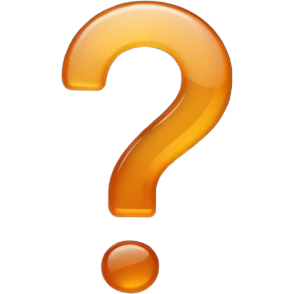 can you do one black question mark but make it transparent emoji