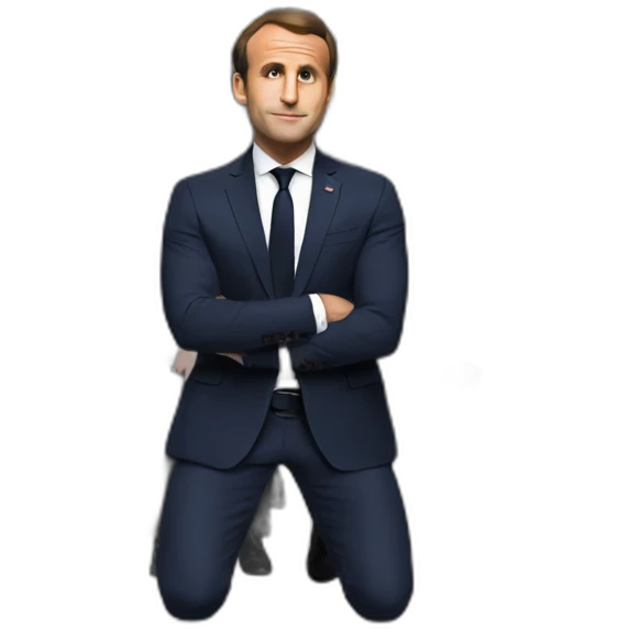 macron-on-his-knees emoji