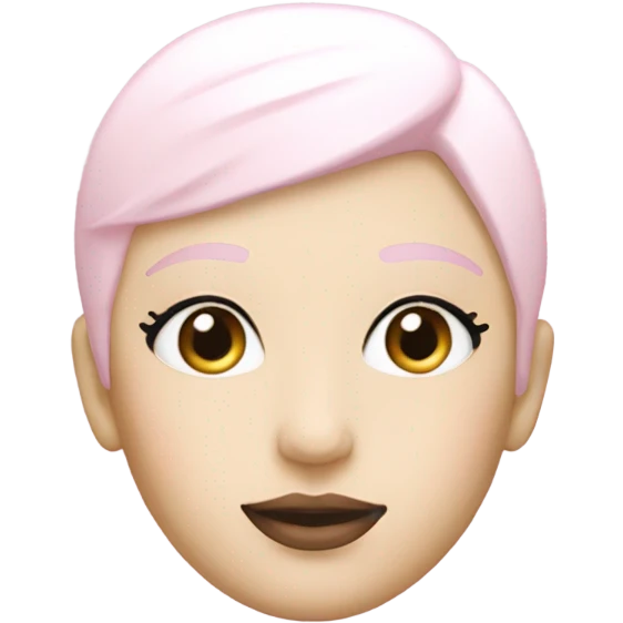 pastel pink and white make up product  emoji
