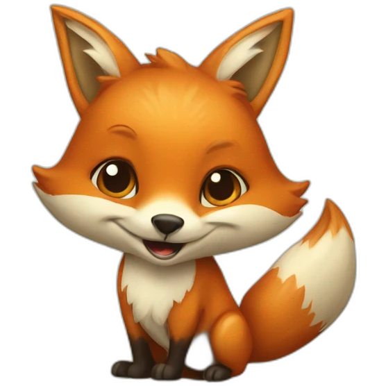 Fox on turtle emoji