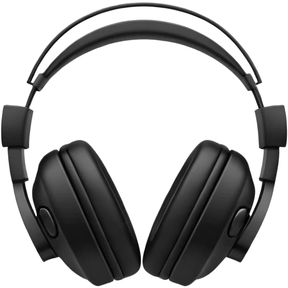 Black headphone emoji