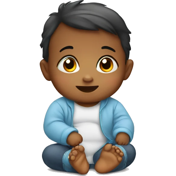 A baby  emoji
