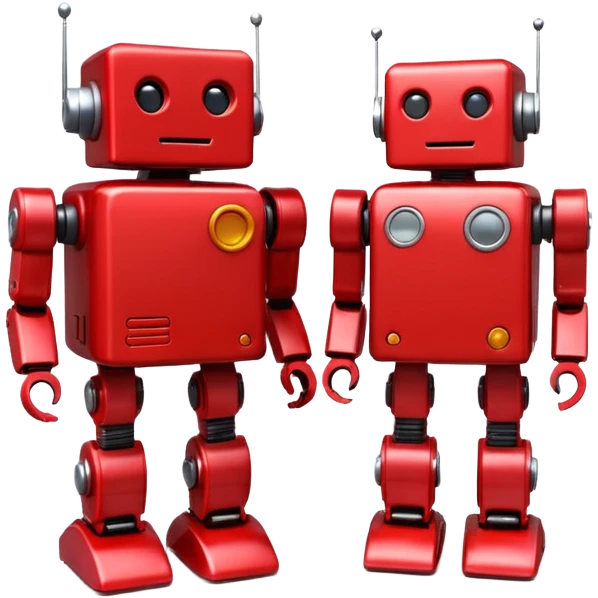 Boxy red,Toy Robots. emoji