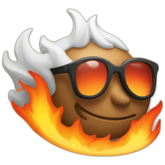 fire with sungglasses emoji