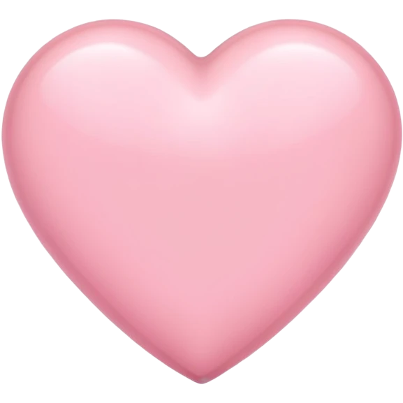 Light pink heart emoji