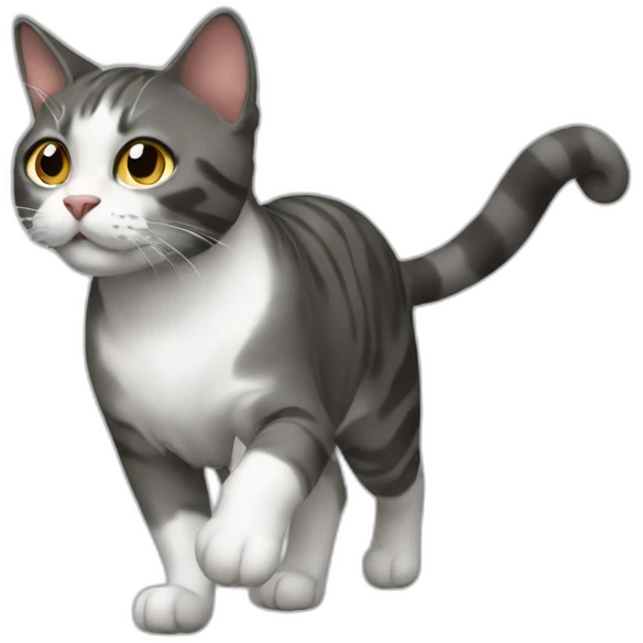 Cat walking emoji