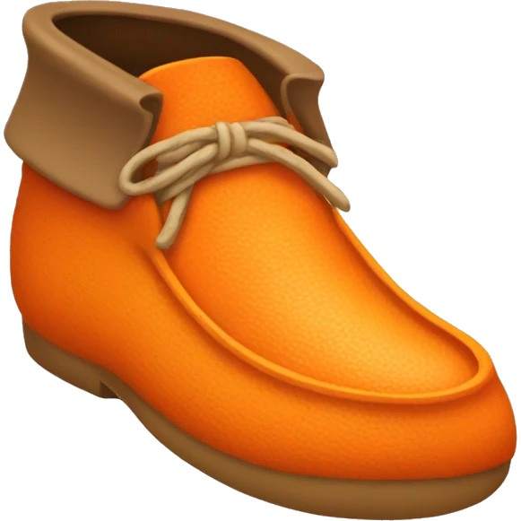 orange moccasin emoji