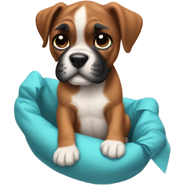 Boxer puppy party emoji