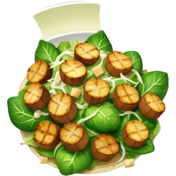 Charred sprout Caesar salad emoji