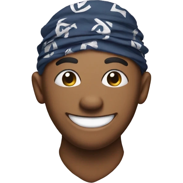 Smily face with a bandanna  emoji