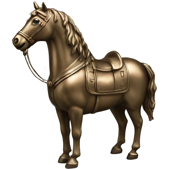 Cheval en bronze emoji