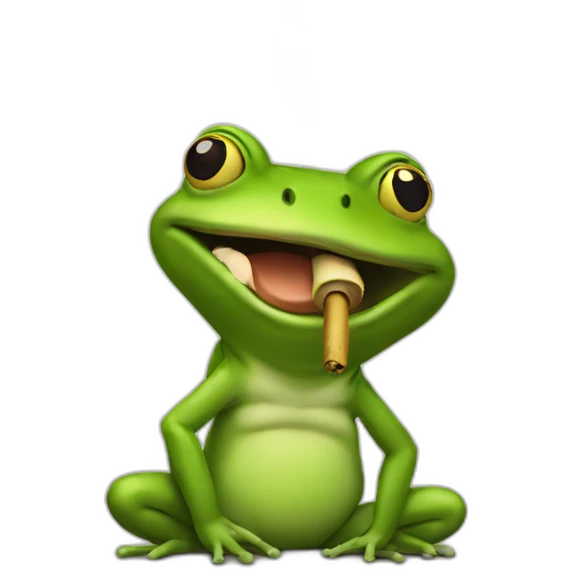 Smoking toad emoji