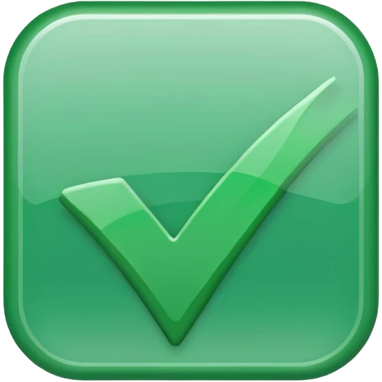 Green check mark no background emoji