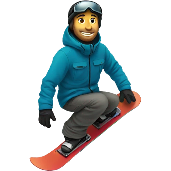 white man snowboard emoji