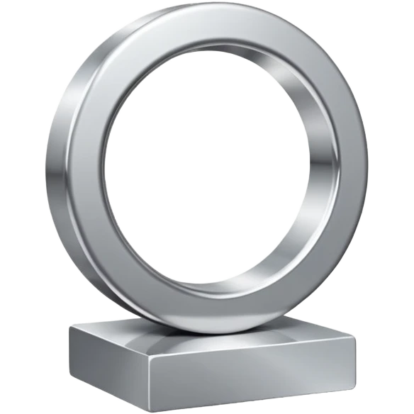 A modern abstract sculpture emoji