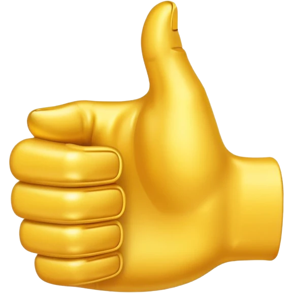 thumbs up emoji, yellow hand emoji