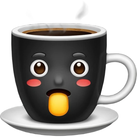 Bad coffee / sad coffee emoji