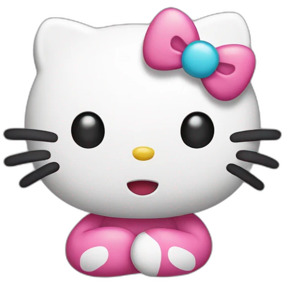 Hello Kitty disliking emoji