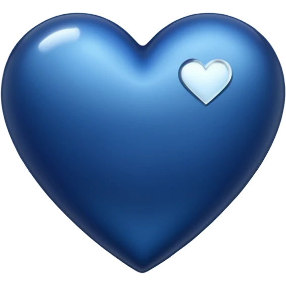 A midnight blue hear emoji