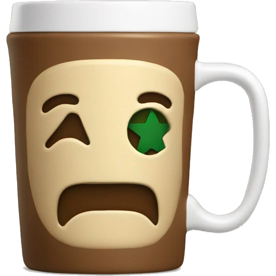 Starbuck mug with initials S & R emoji