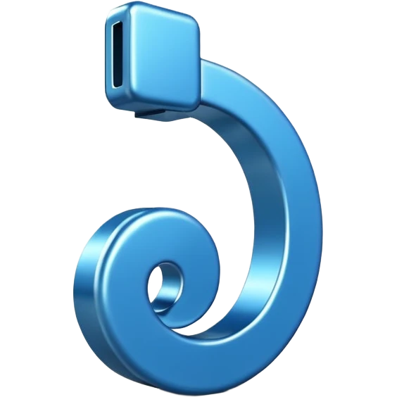 Blauer Haken von tik tok emoji